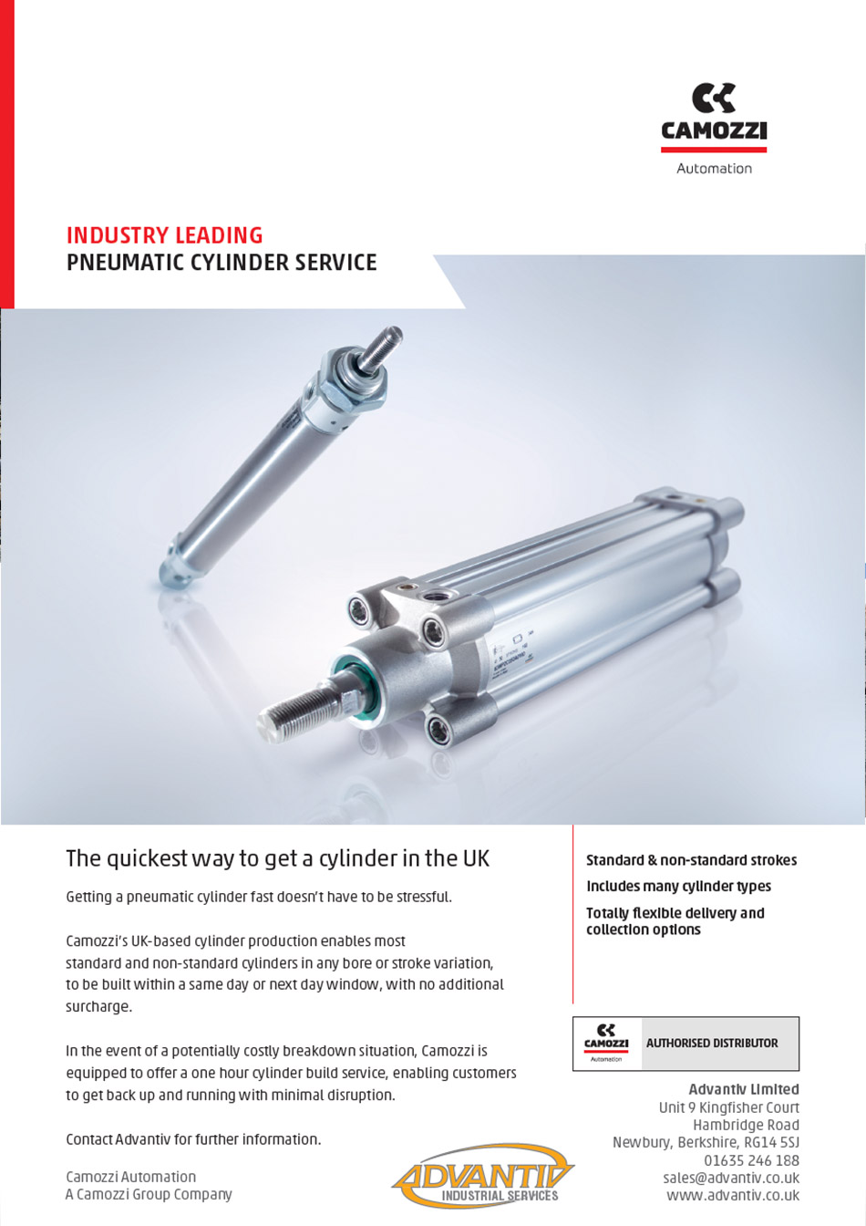 Downlaod: Pneumatic Cylinder Service Brochure