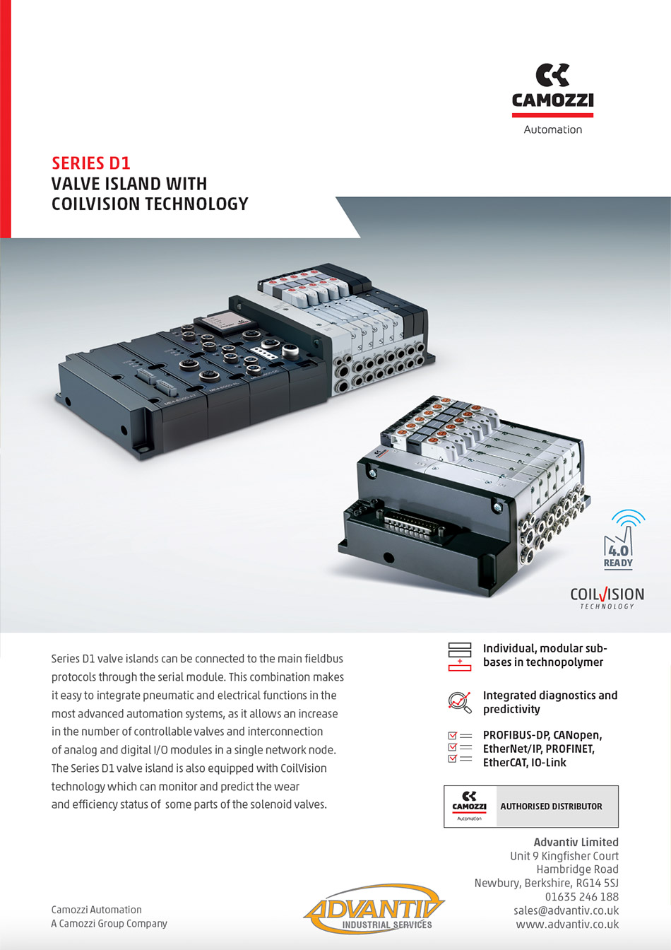 Downlaod: Pneumatic Valves Series D1 Brochure