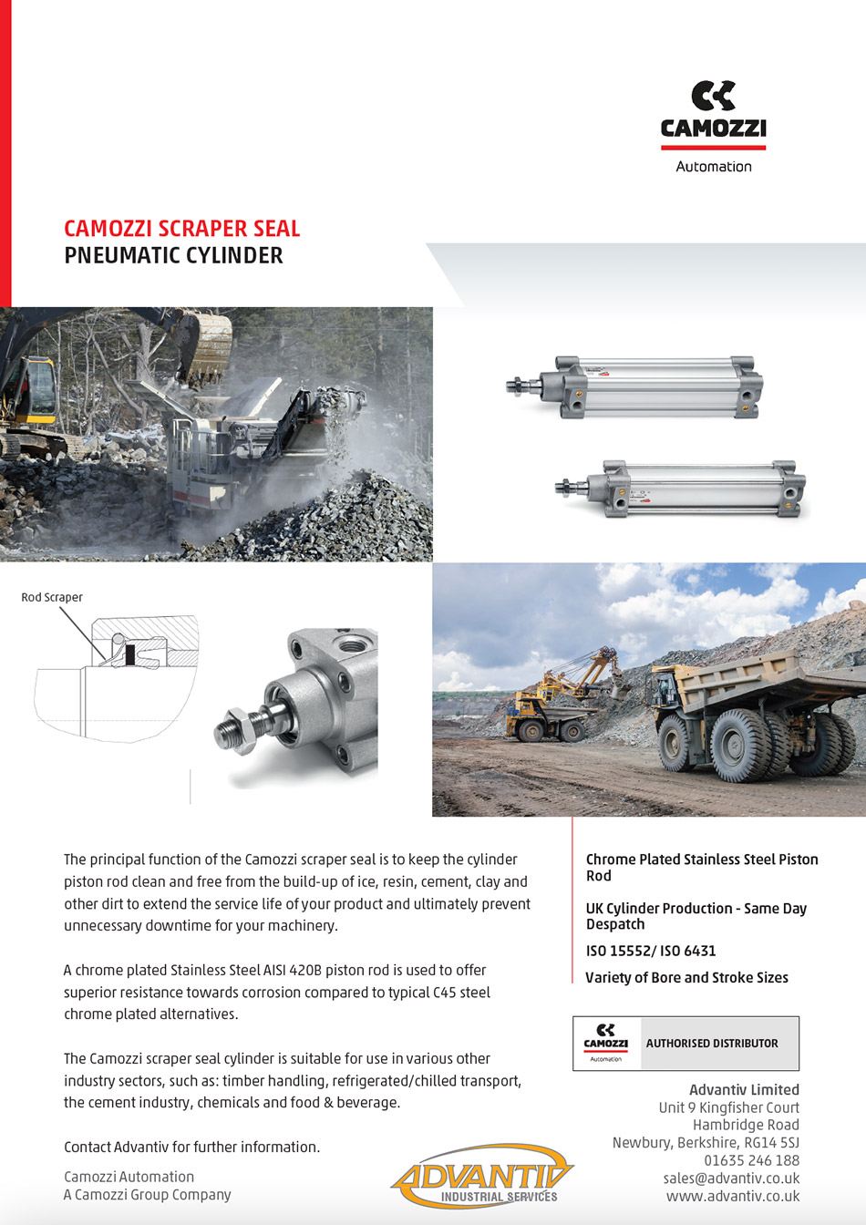 Downlaod: Scraper Seal Pneumatic Cylinders Brochure